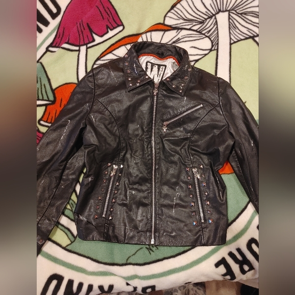 Wilsons Leather Jackets & Coats M Wilsons Black Led Zeppelin